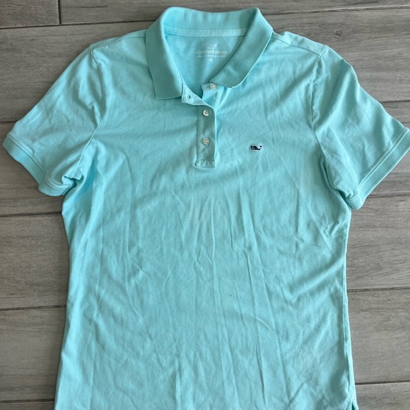 Vineyard Vines Aqua Polo Shirt - Picture 1 of 2
